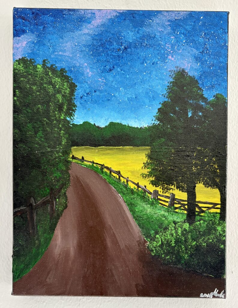 Landskab Original Akryl Painting
