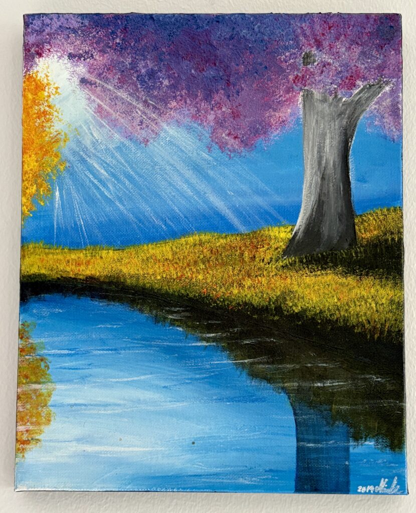 Landskab Original Akryl Painting
