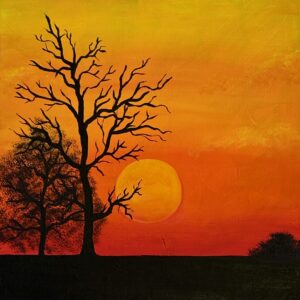 “Landskab” Original akryl Painting